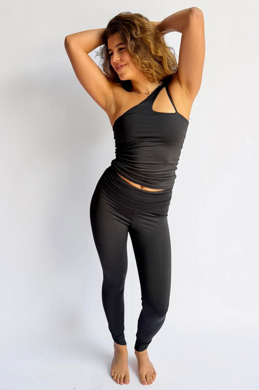 Black Asymmetric Tank