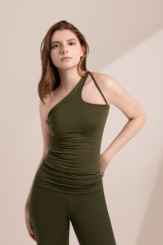 Asymmetric Tank Army Green