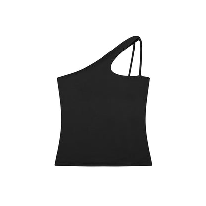 Asymmetric Tank Midnight Black