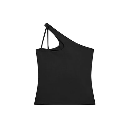Asymmetric Tank Midnight Black