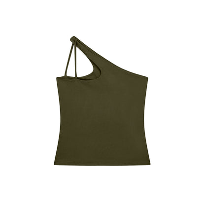 Asymmetric Tank Army Green